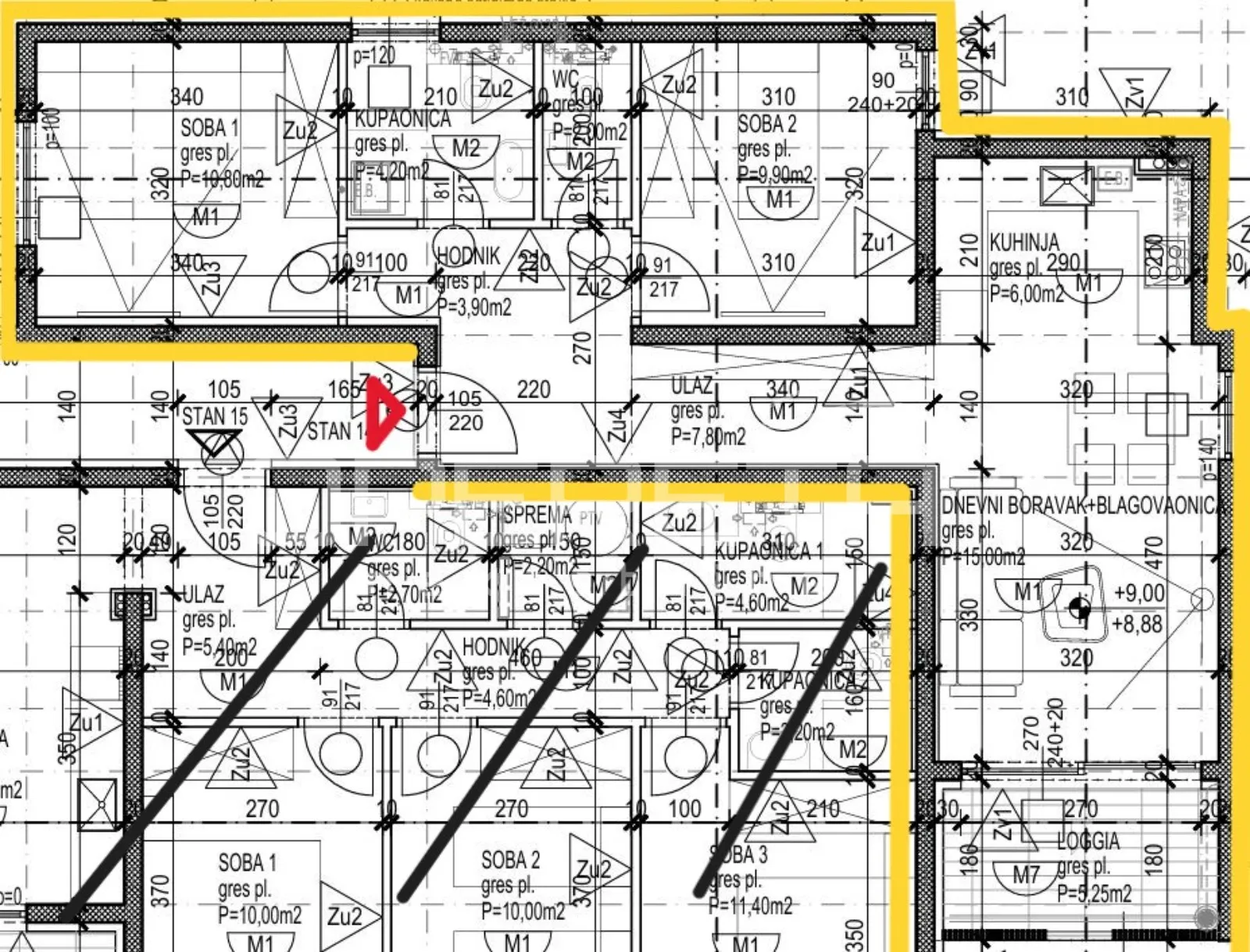 omiš/nemira – novo u ponudi_novogradnja s14 – 63,53m2 - slika 3