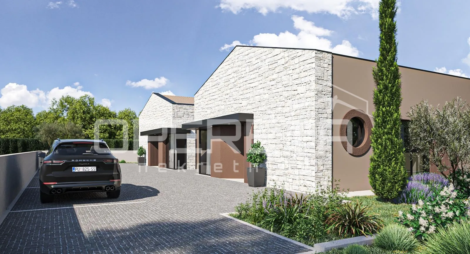 istra, poreč okolica- moderna prizemnica s galerijom i bazenom - slika 2