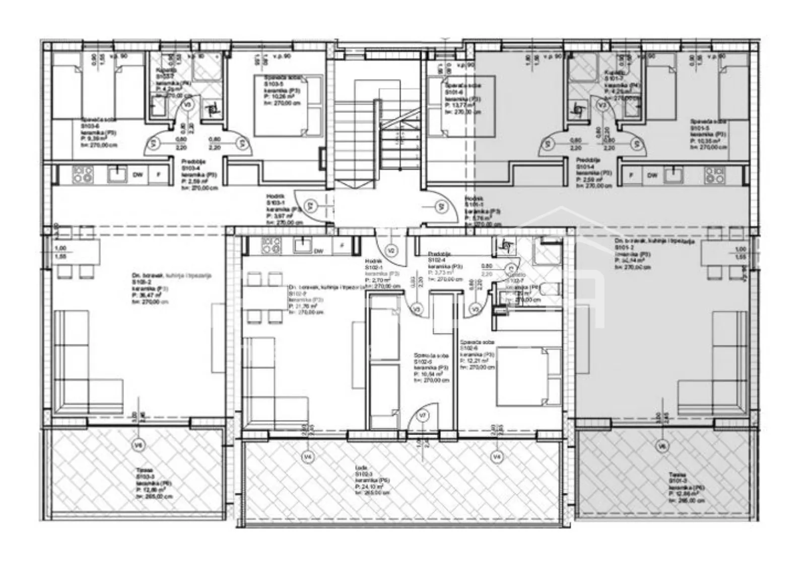 privlaka/zadar - luksuzni projekt 70m od mora, stan g101 - slika 3