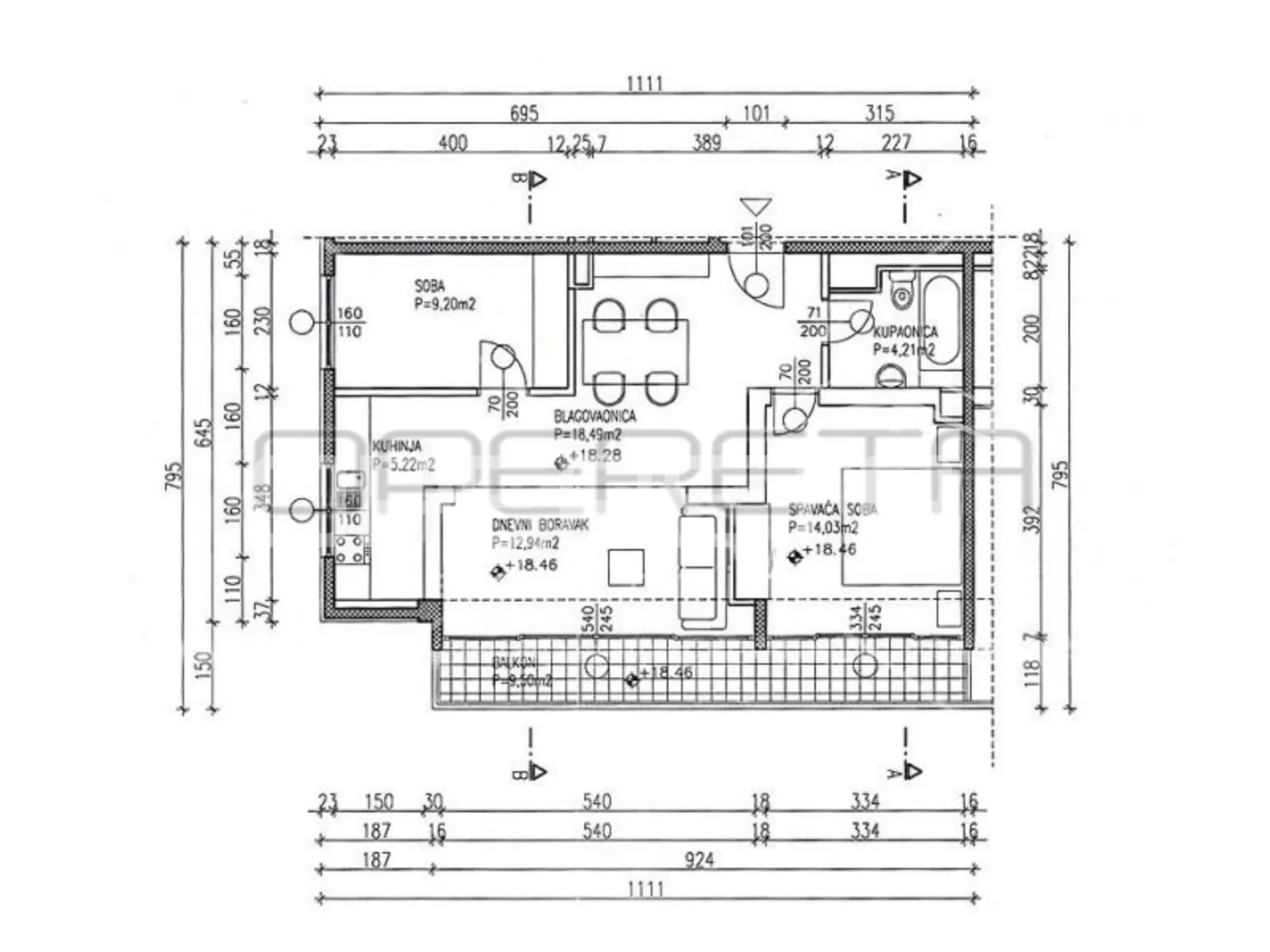 prodaja, stan, cvjetno naselje, veslačka, 3s, 72m2 - slika 2
