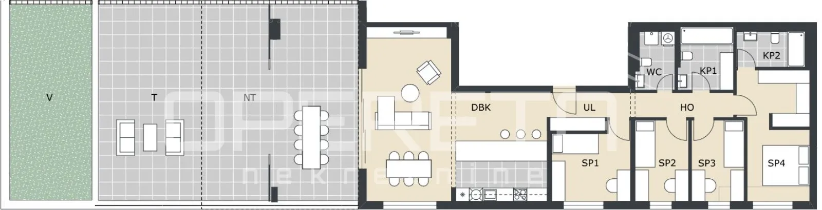 penthouse feel: 5-soban stan s 100 m² terase i privatnim vrtom - slika 2