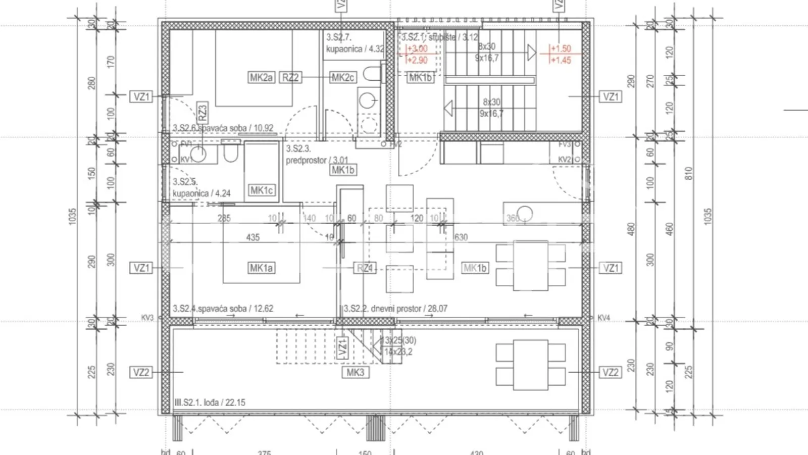 luksuzni penthouse s krovnom terasom, 102,06m2 - vodice - slika 5