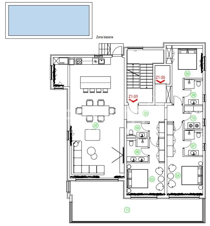 makarska – ekskluzivan stan s panoramskim pogledom i privatnim bazenom - slika 28
