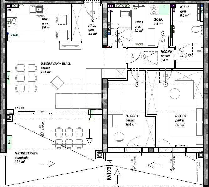 prodaja, stan, globetka, vukovarska, 2,5s, 80m2 - slika 6