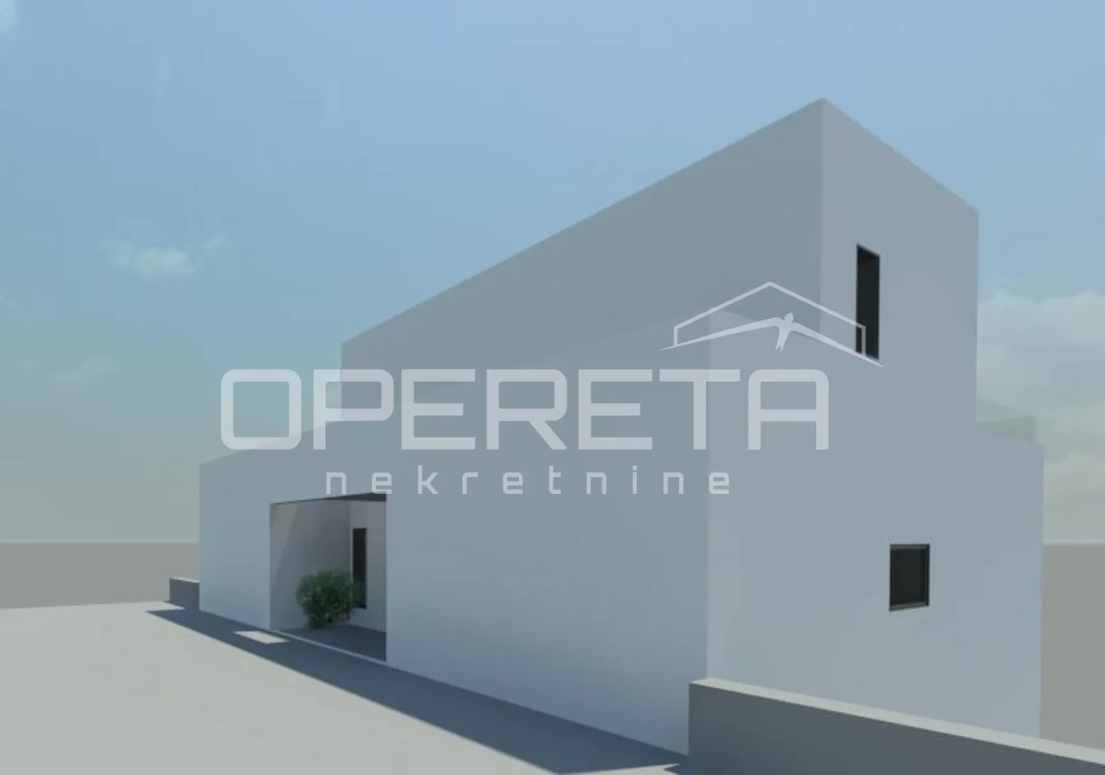 zemljište 451 m² s dozvolom za vilu, trogir, pogled na otok - slika 5