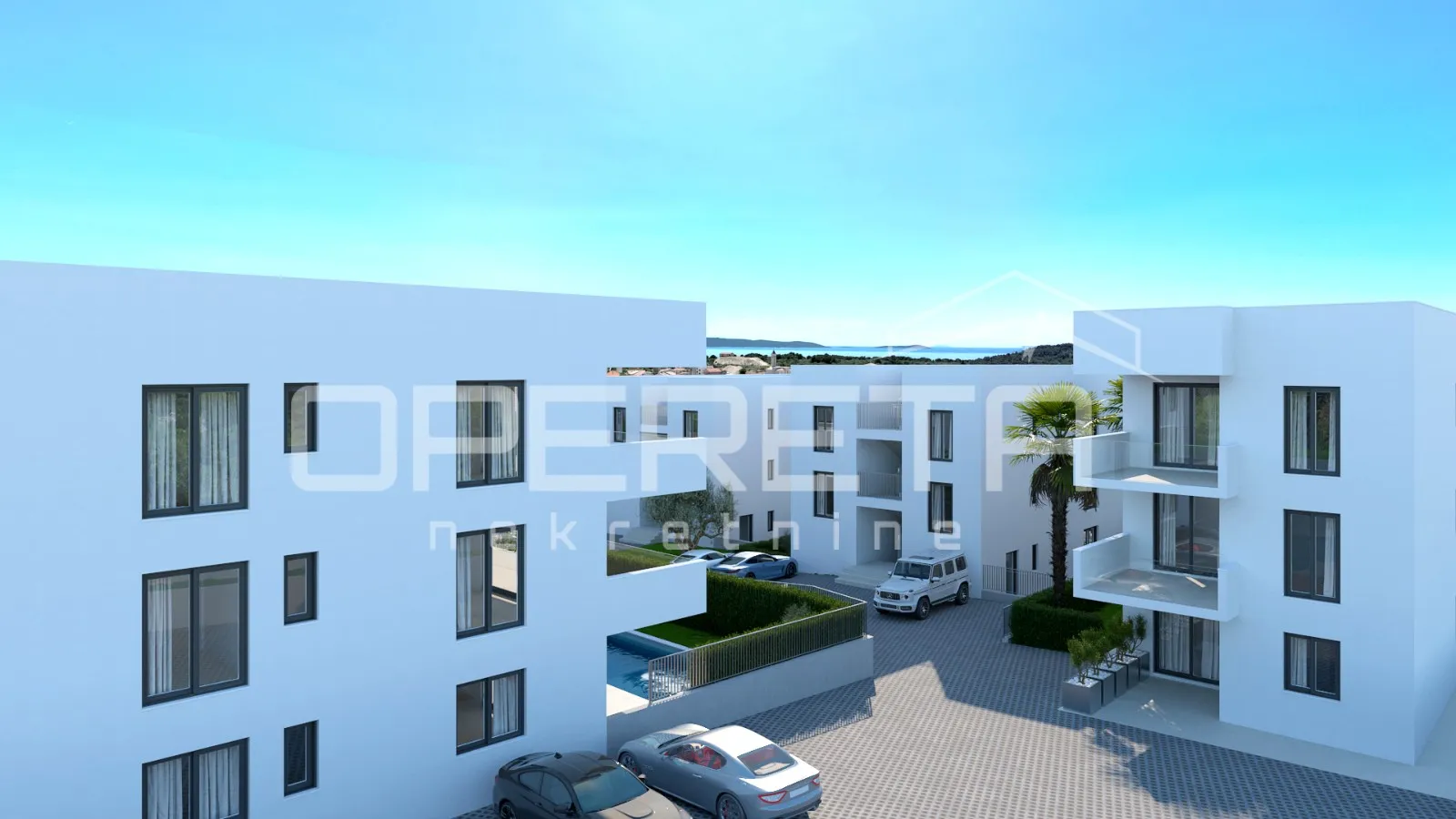 jednosobni stan 2.3a u urbanoj vili, novogradnja, okrug gornji, čiovo, trogir - slika 11