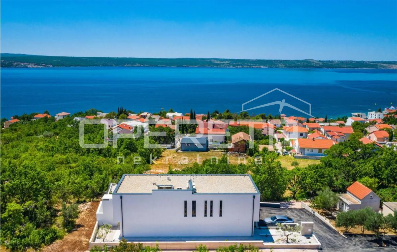 samostojeća moderna kuća s pogledom na more, maslenica - slika 6