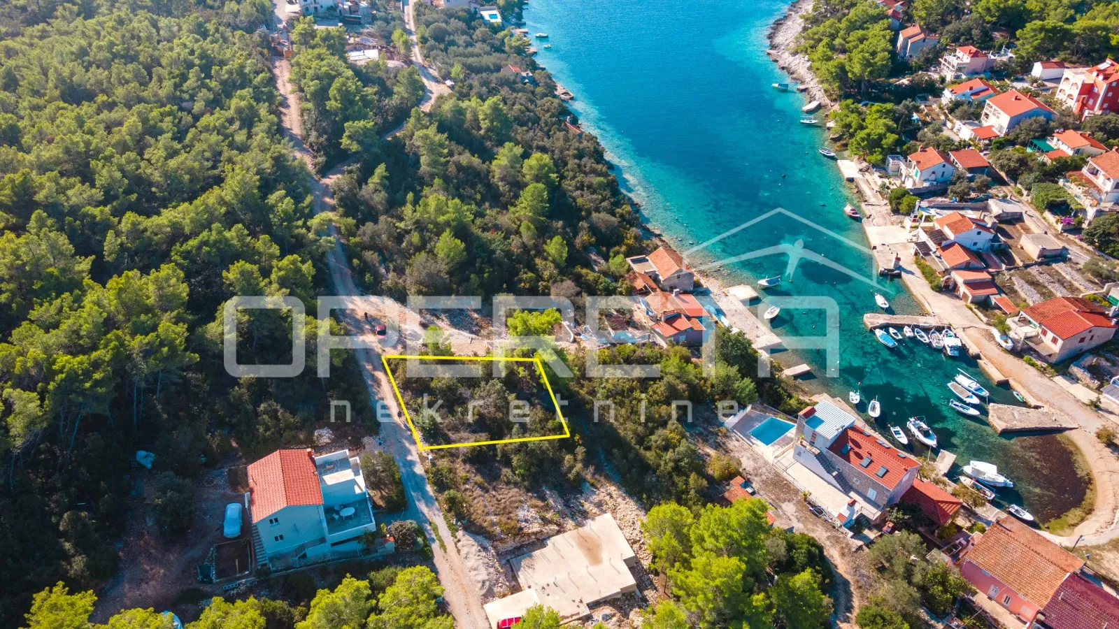 atraktivno građevinsko zemljište, 340m2, uvala tri porte, korčula - slika 9