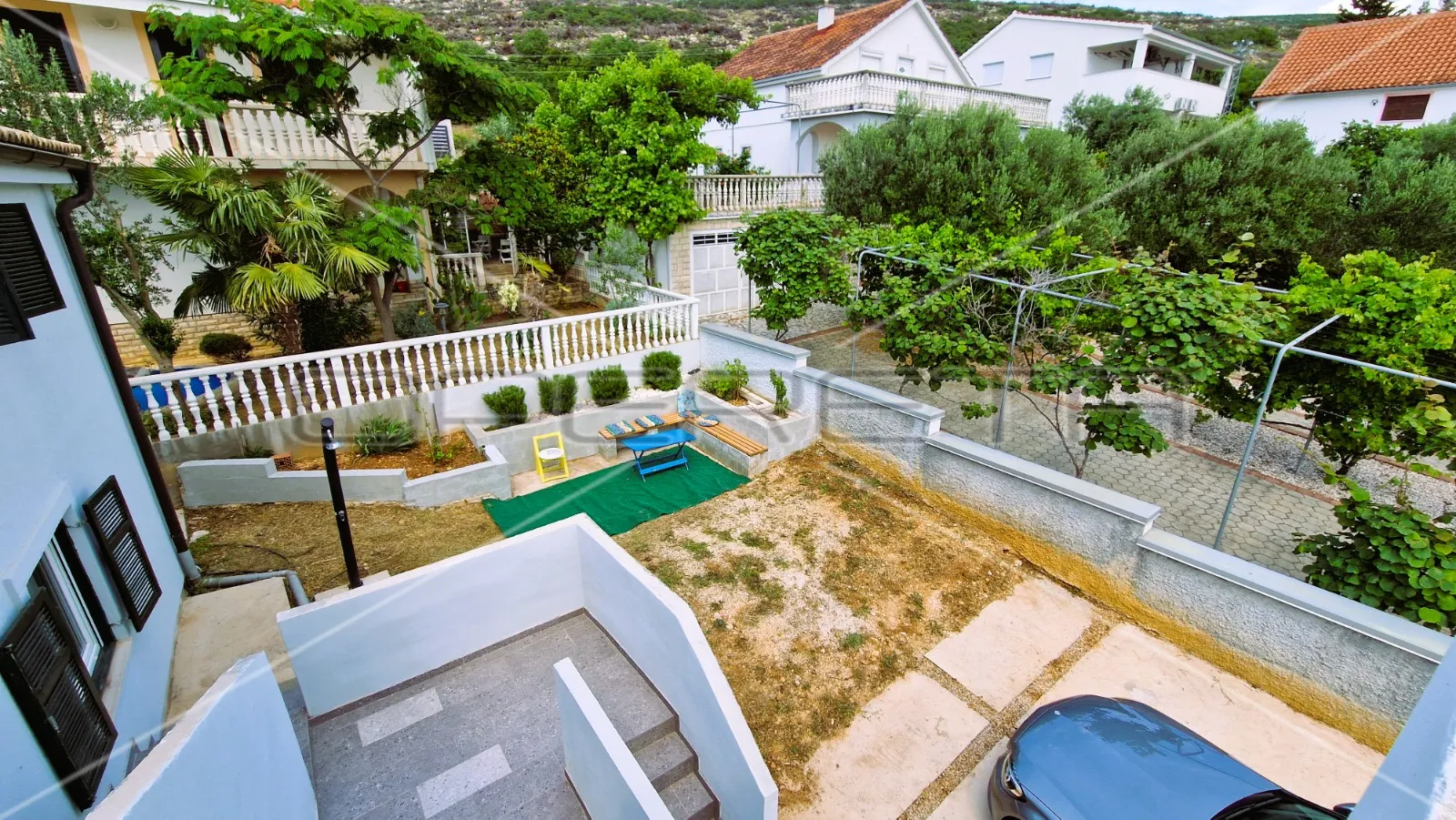 kuća s 2 stana, garaža, pogled, 300 m od mora, kruševo, 233 m2, - slika 18
