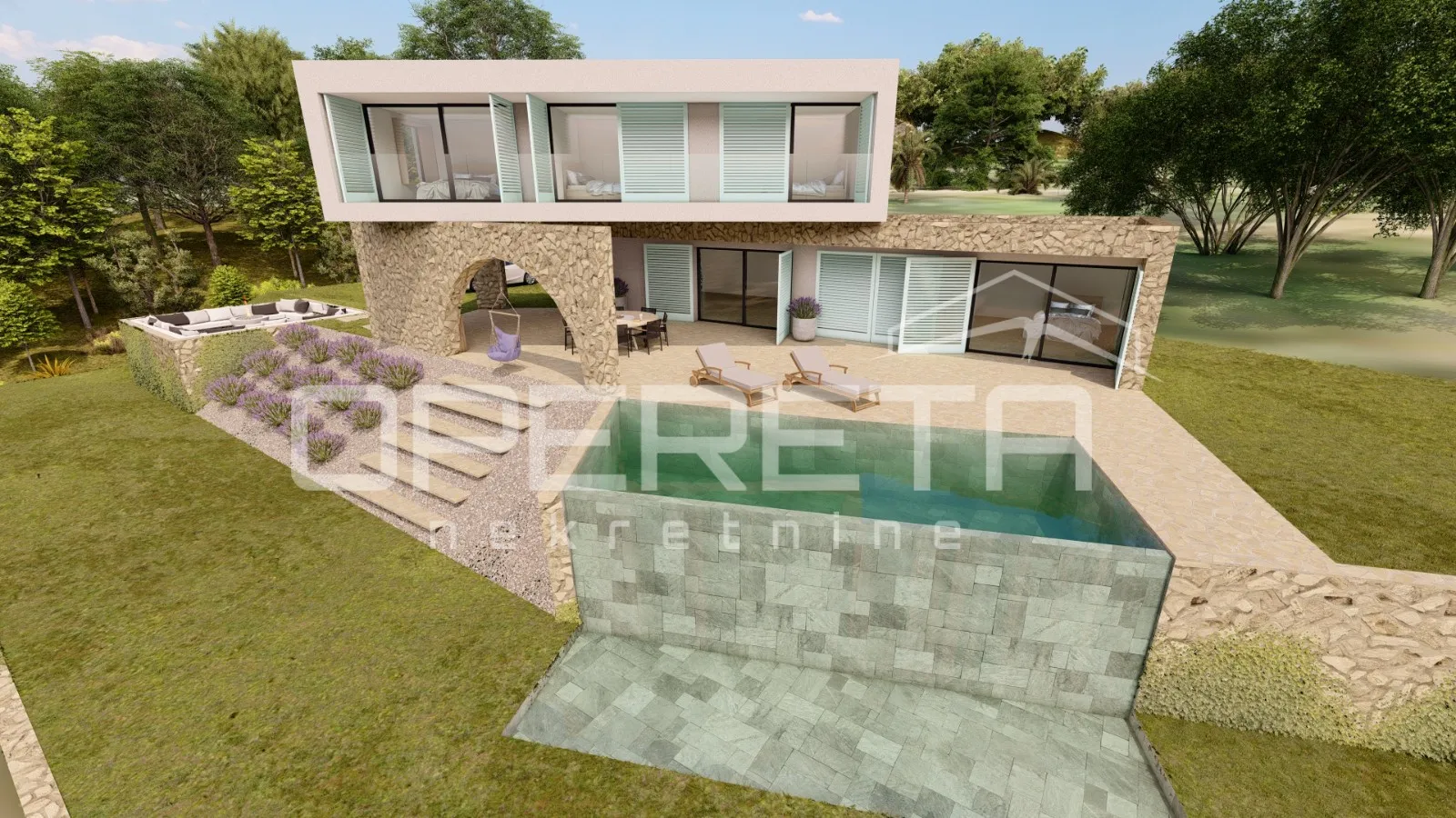 građevinsko zemljište 924 m² s panoramskim pogledom na more - slika 2