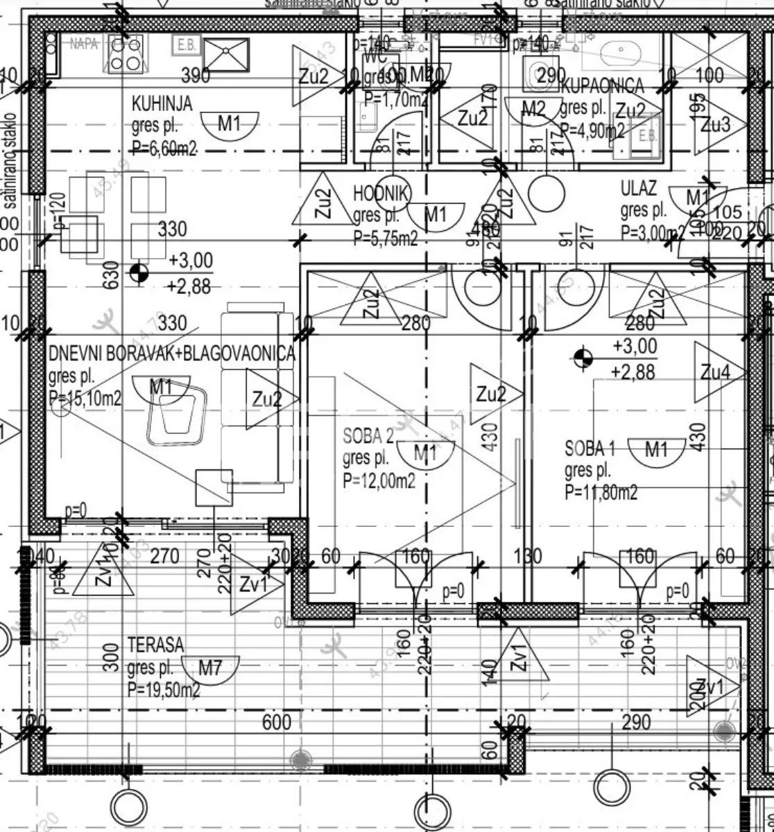 omiš/nemira – novo u ponudi_novogradnja s8 - 70,60m2 - slika 2