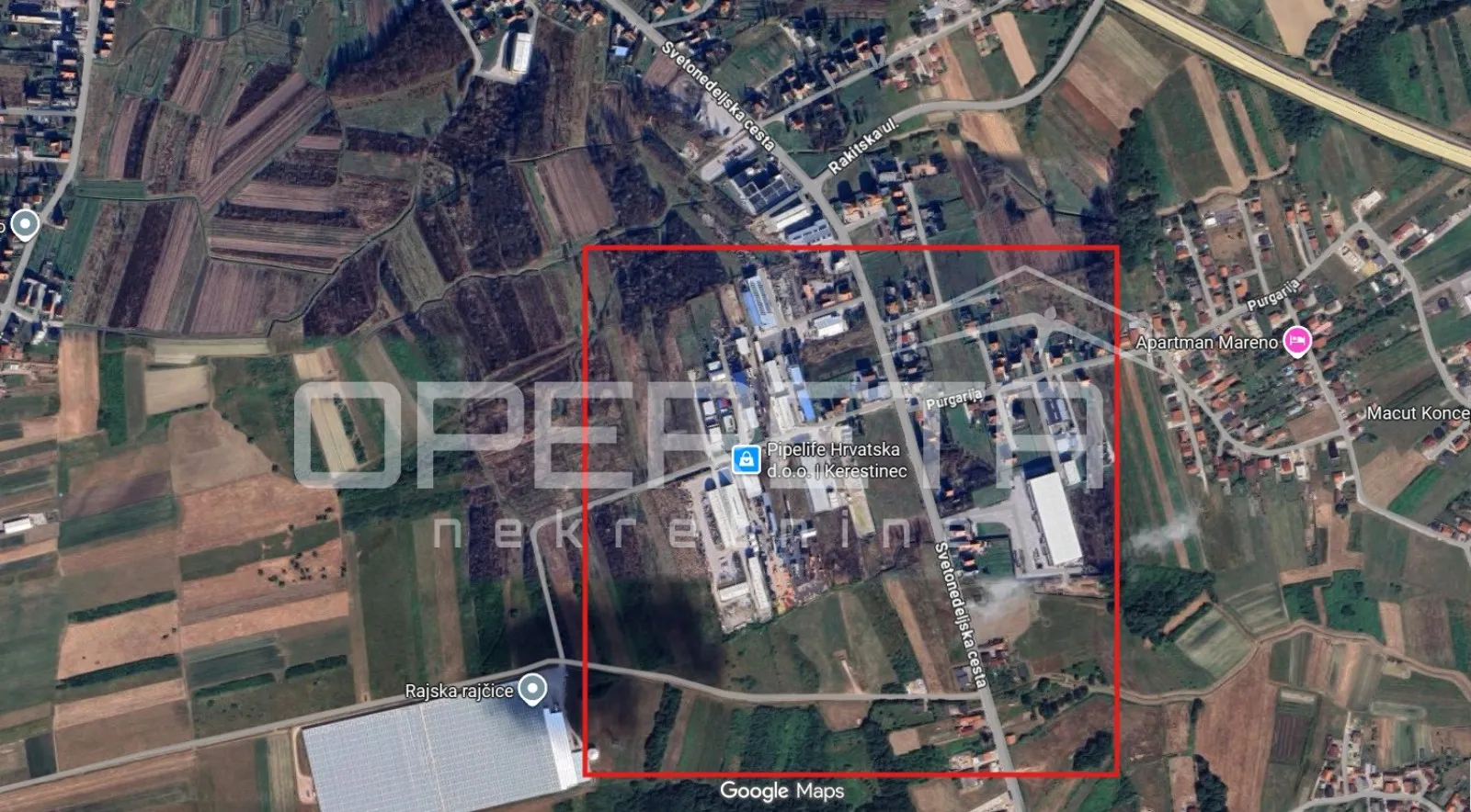 Svetonedeljska cesta, Kerestinec, 5.058,00 m2, 500.000,00 EUR