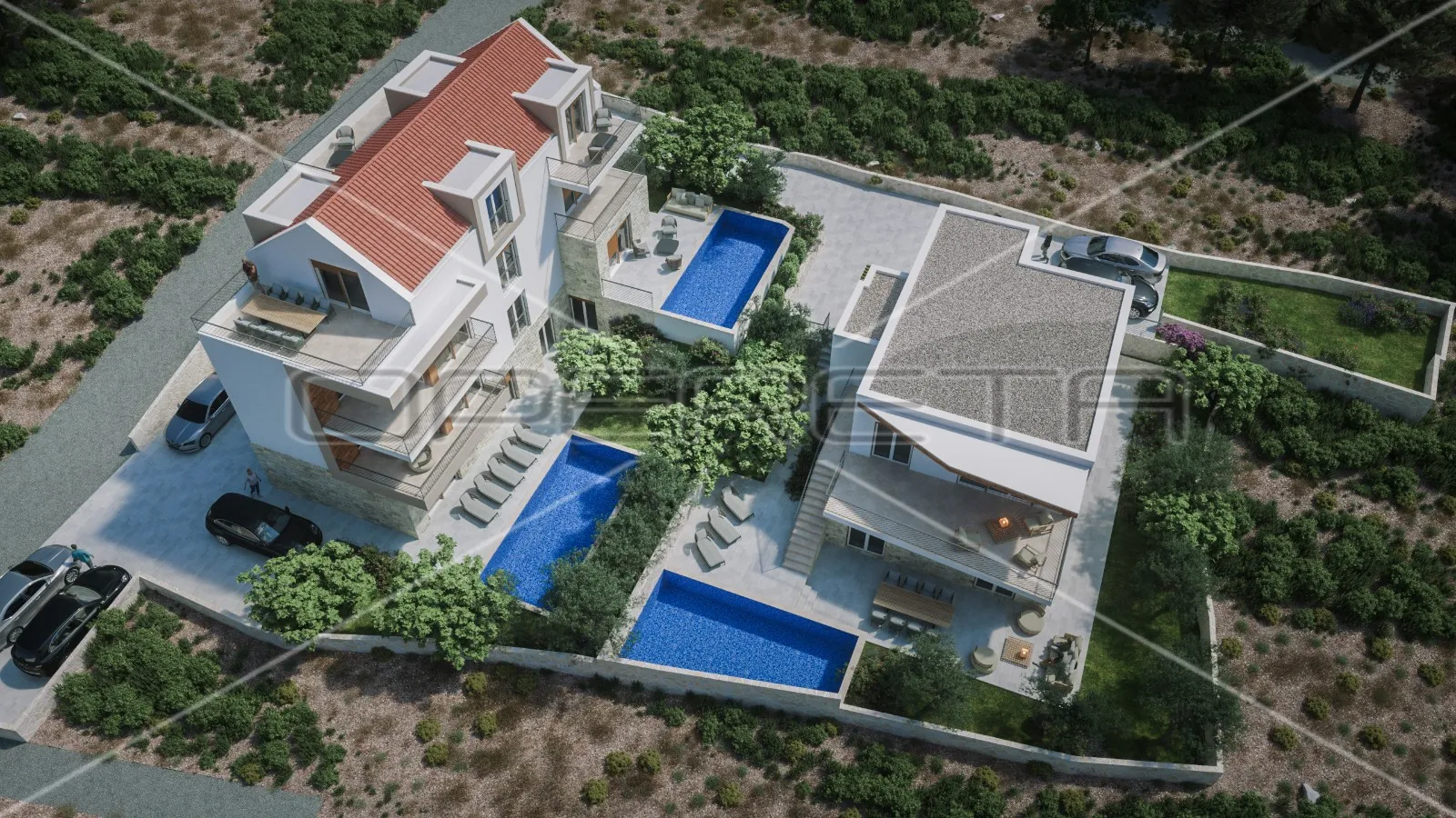 Stan s bazenom i vrtom u Stivašnici, 260,40 m2 - Stivašnica