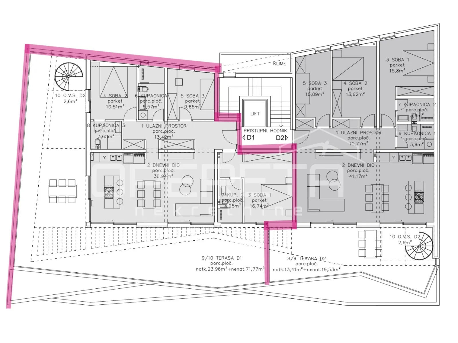 penthouse,145m2, primošten- novogradnja - slika 9