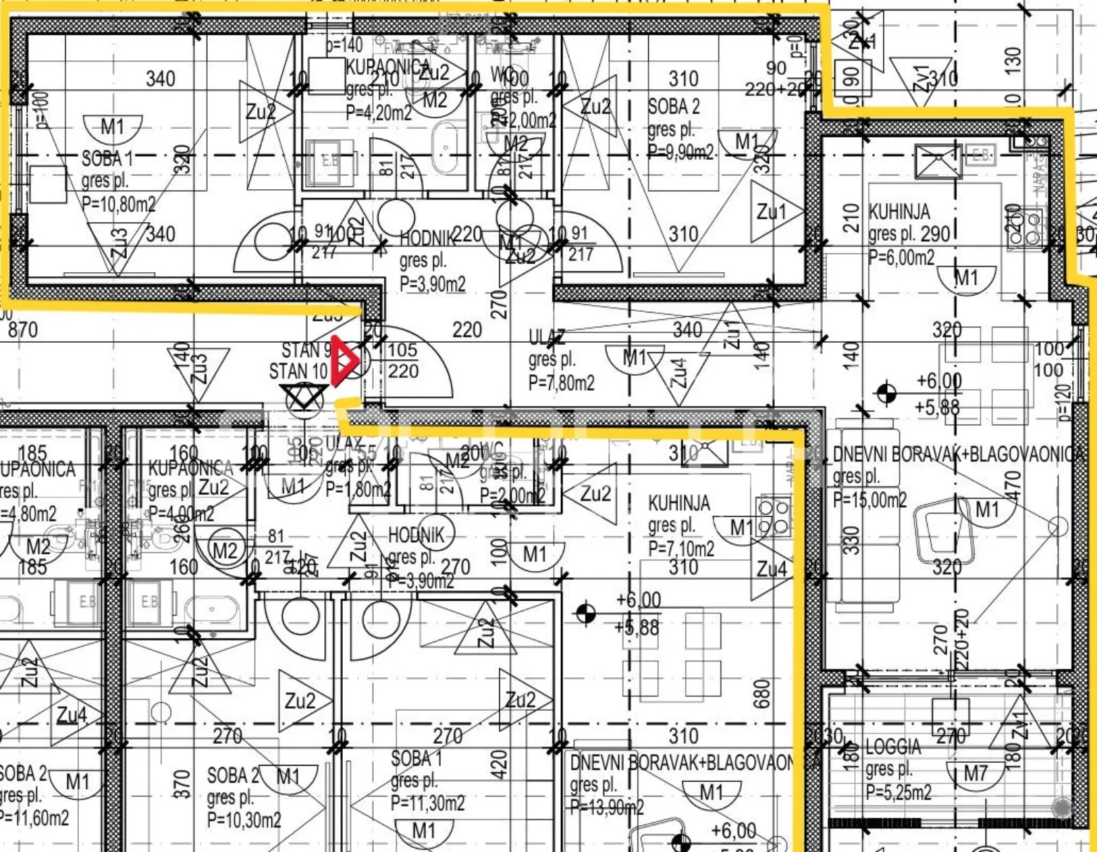 omiš/nemira – novo u ponudi_novogradnja s9 – 63,53m2 - slika 3