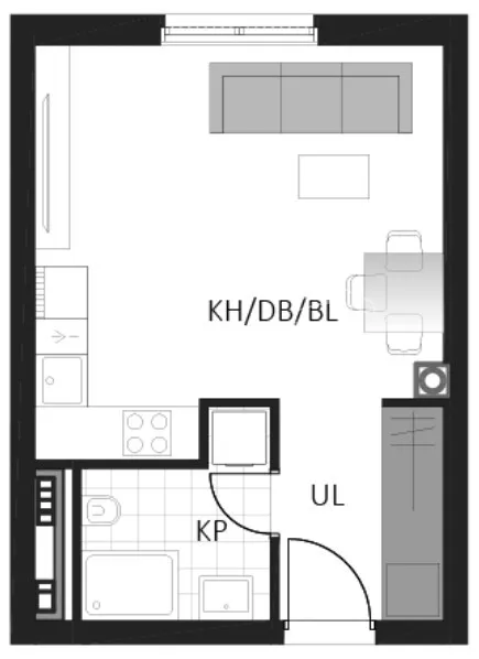 novogradnja, delnice, centar, lujzijana ulica, garsonjera, 28,64m2 - slika 7