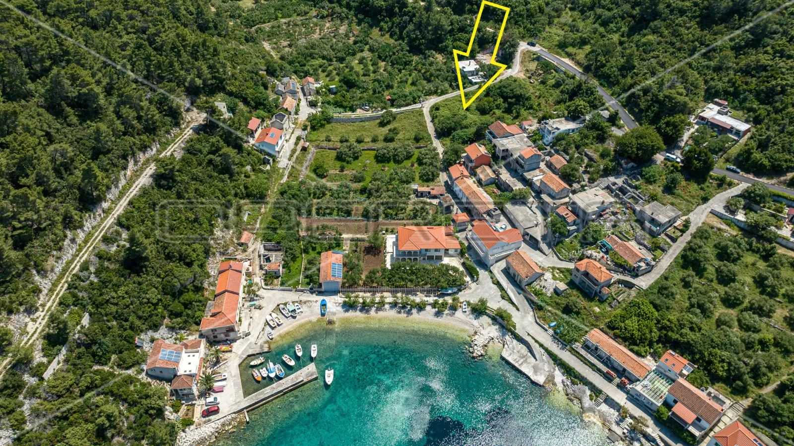 građevinsko zemljište sa pogledom na more, 1.431 m2, uvala babina - slika 10