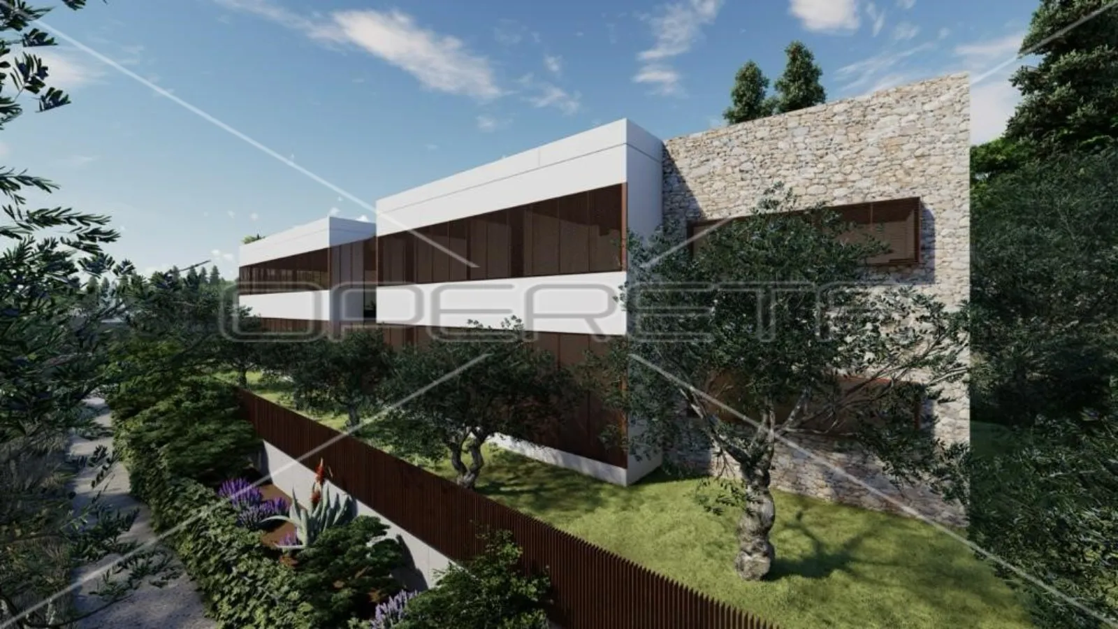zemljište s projektom za vilu, 1. red do mora, uvala gršćica - slika 7
