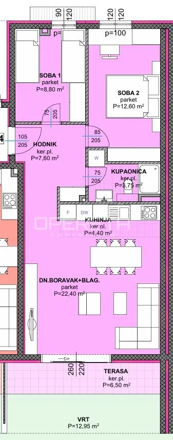 novo u ponudi – s4 - 2sobni stan s terasom i pogledom, makarska - slika 12