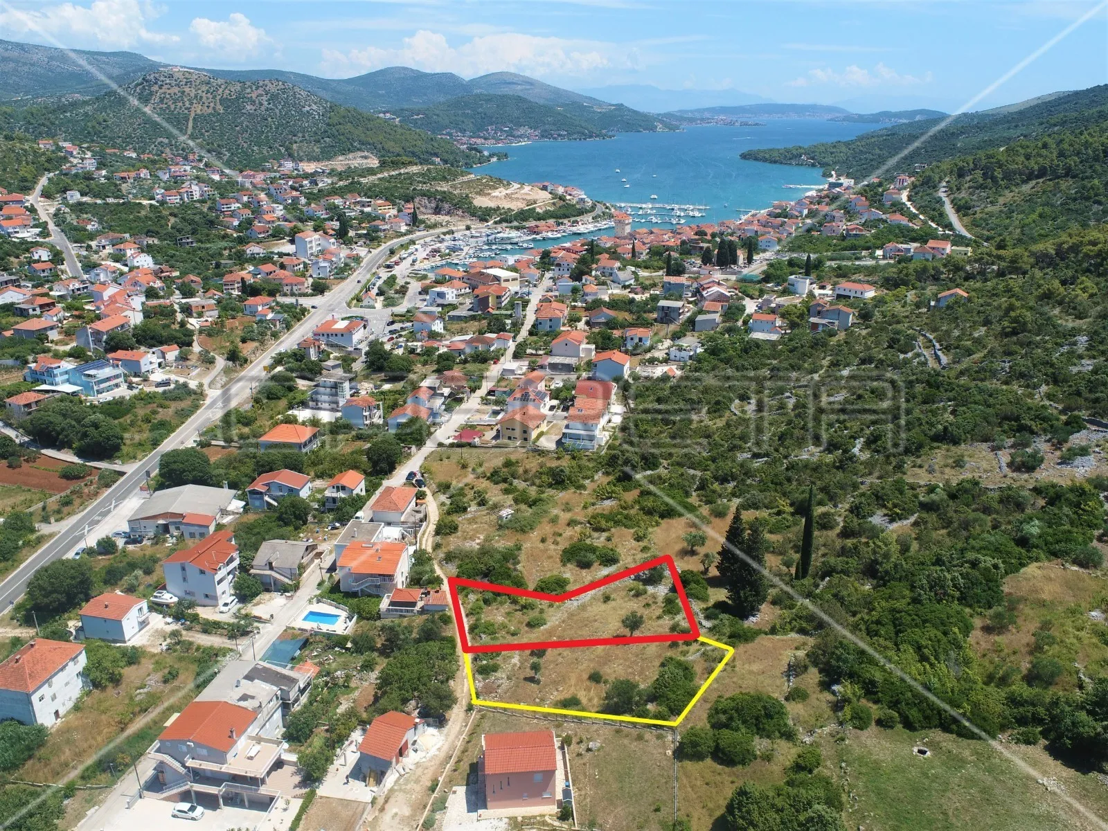 građevinsko zemljište 500 m do mora, marina, trogir - slika 7