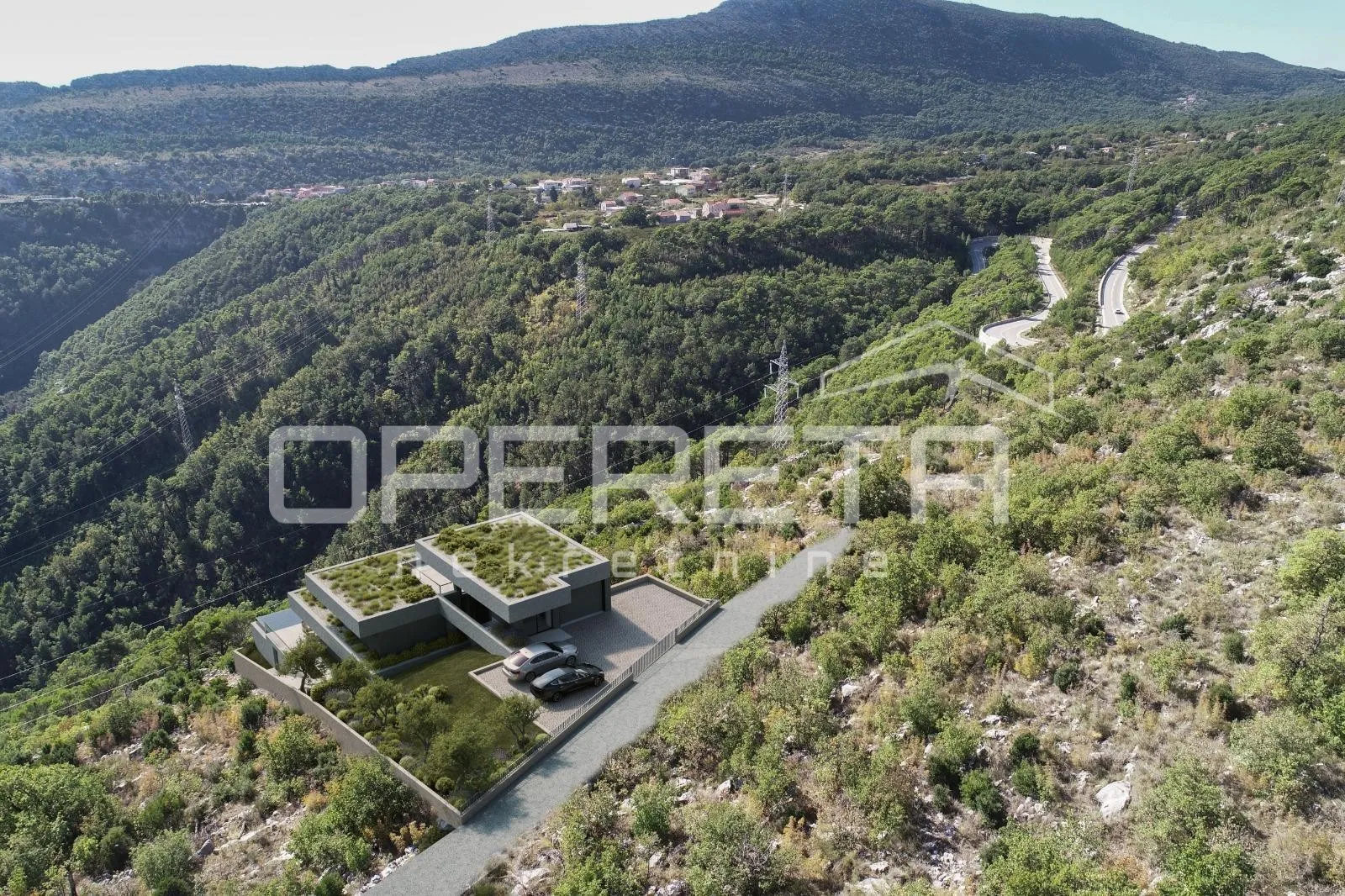 zemljište 1.546 m² s projektom za modernu vilu, omiš - slika 6