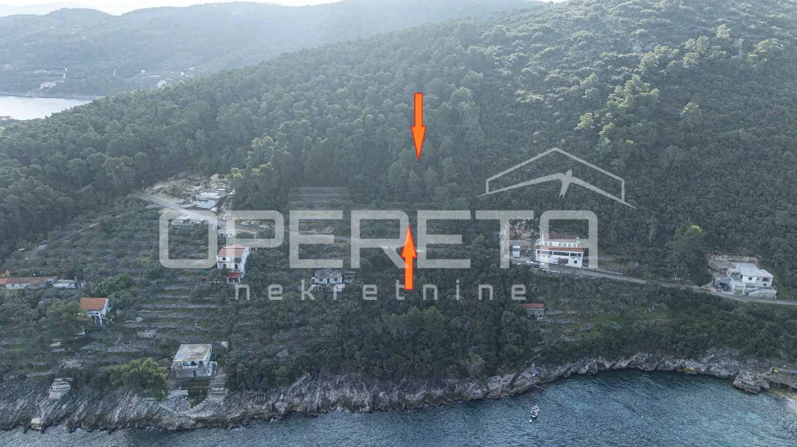 građevinsko zemljište od 934 m2, drugi red od mora, otok korčula - slika 5