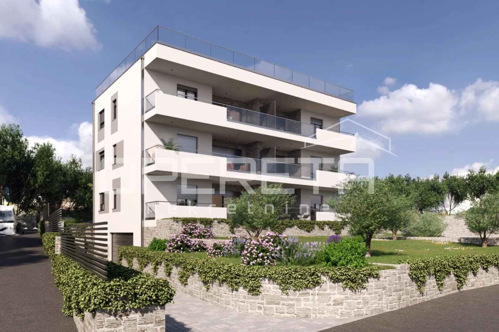 građevinsko zemljište 930 m2 s dozvolom za 6 stanova, lumbarda - slika 8