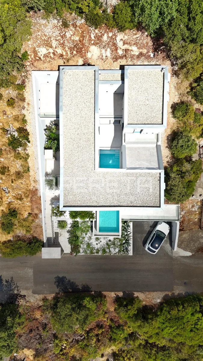 novoizgrađena dizajnerska vila s bazenom, brna, otok korčula - slika 20