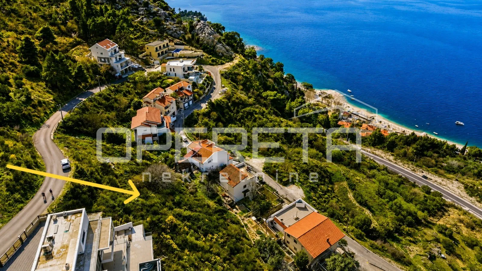 ekskluzivno zemljište s građevinskom dozvolom za vilu s bazenom i panoramskim po - slika 4