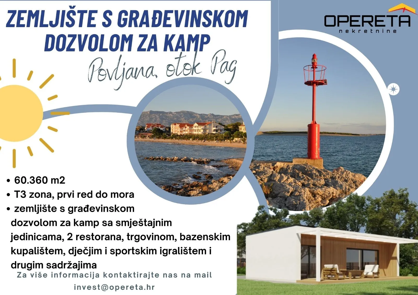 Gašarovi Lazi, Povljana, 60.360,00 m2, 3.990.000,00 EUR