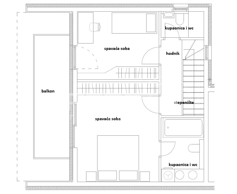 najam, stan, kvatrić, srebrnjak 315m2, (204 m2 netto) - slika 22