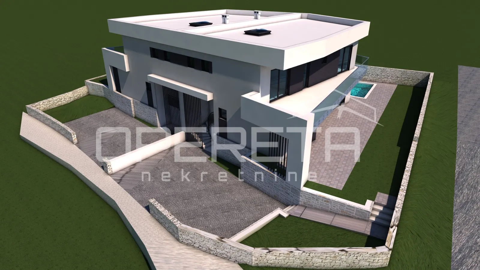 istra, kanfanar, moderna dvojna vila sa bazenom, blizina centra - slika 4