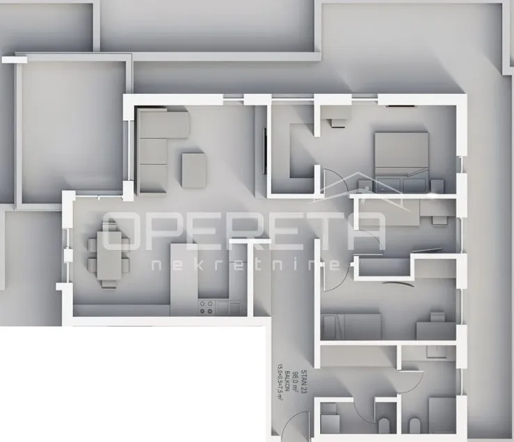 prodaja, stan, krapinske toplice, antuna mihanovića, 4s, 106m2 - slika 3