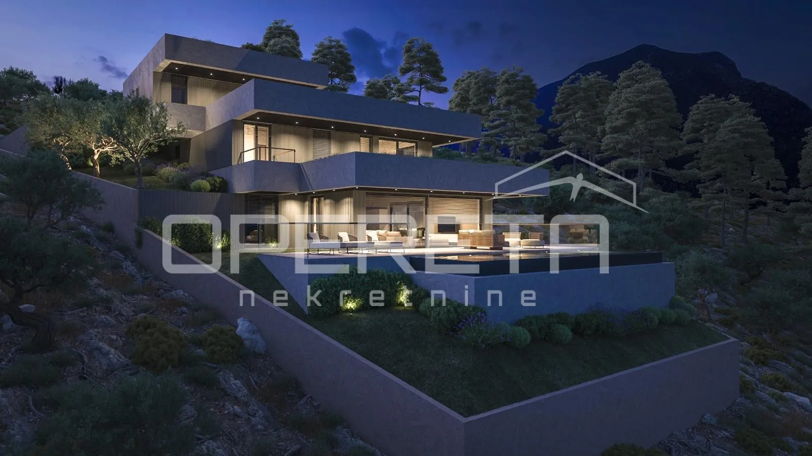 zemljište 1.546 m² s projektom za modernu vilu, omiš - slika 13