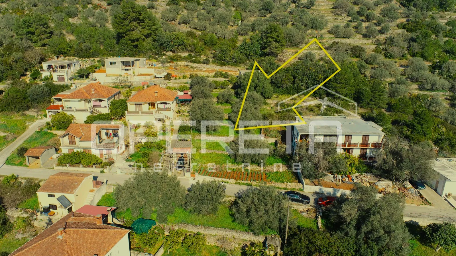 građevinsko zemljište sa pogledom na more, 1199 m2, vela luka - slika 4