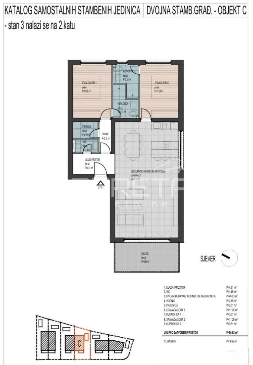 luksuzni penthouse na 70 m od mora – s3c – okrug donji, čiovo - slika 14