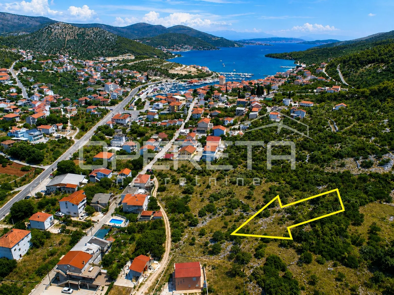 građevinsko zemljište 500 m do mora, marina, trogir - slika 5