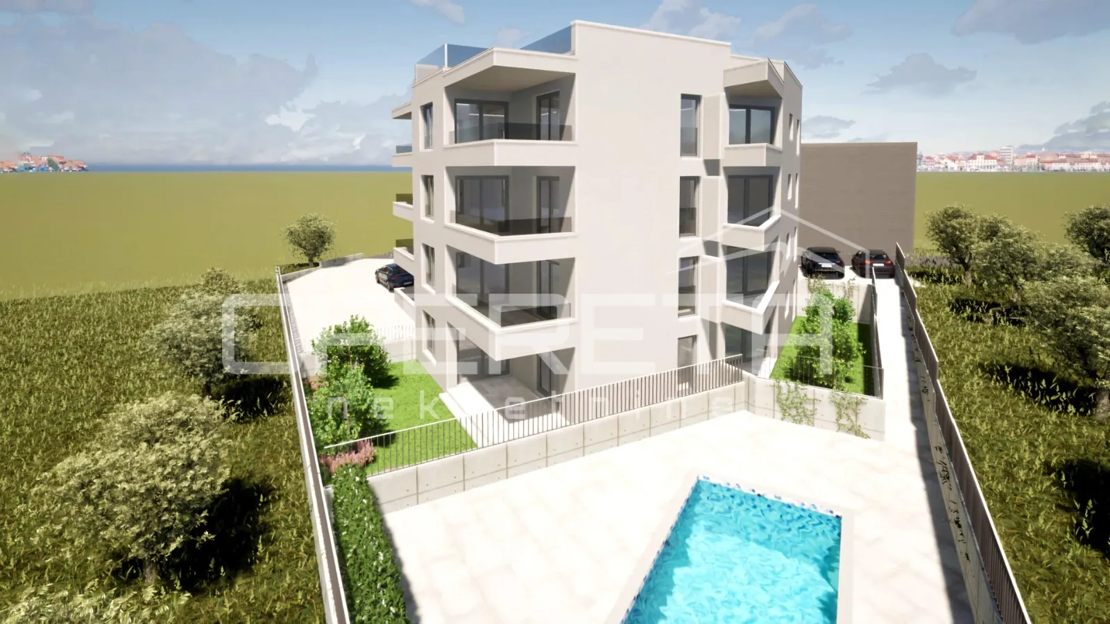 Okrug Gornji / otok Čiovo – S10 Penthouse novogradnja s bazenom