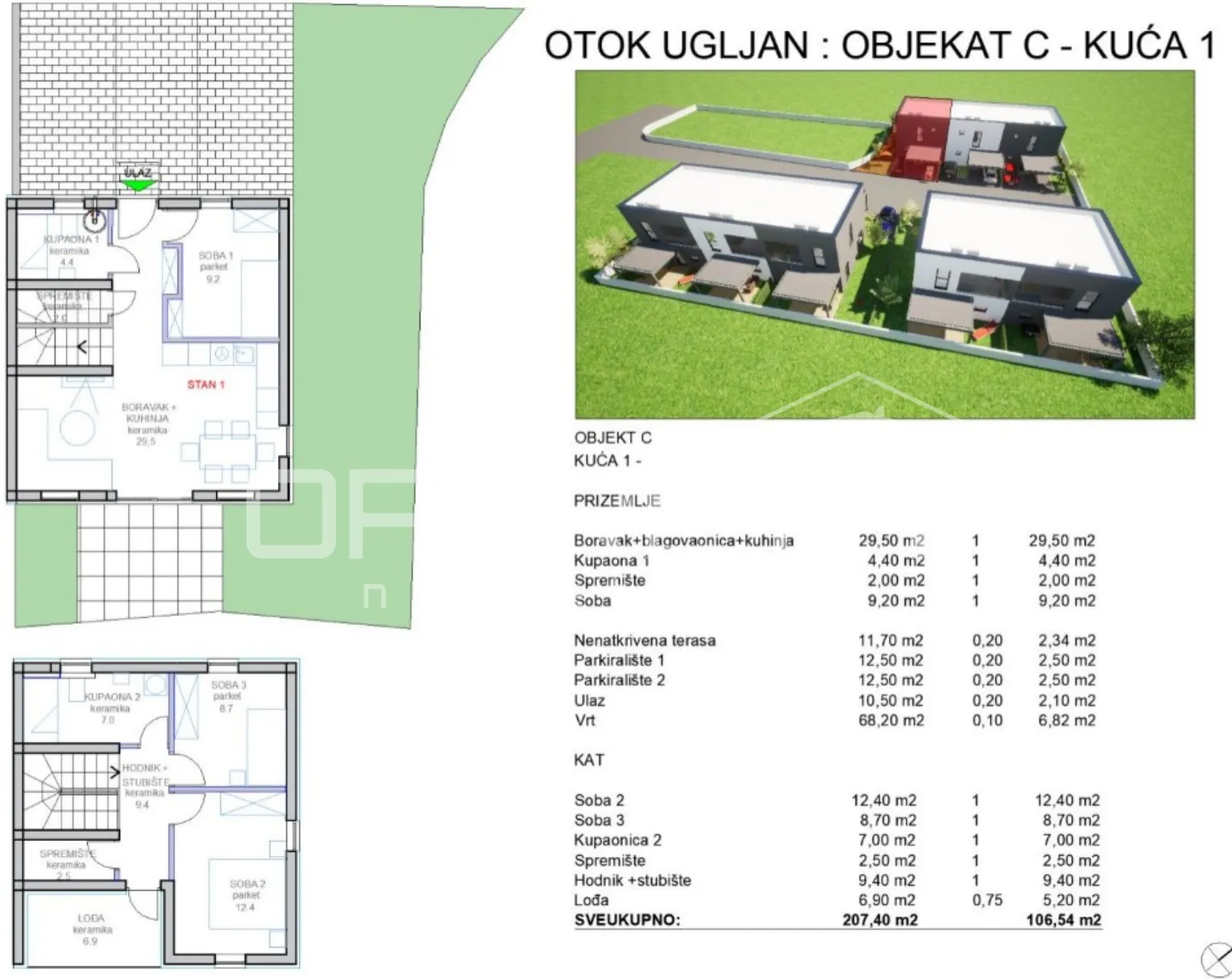 prodaja, kuća, preko, štrokova bb, kuća u nizu, 107m2 - slika 13