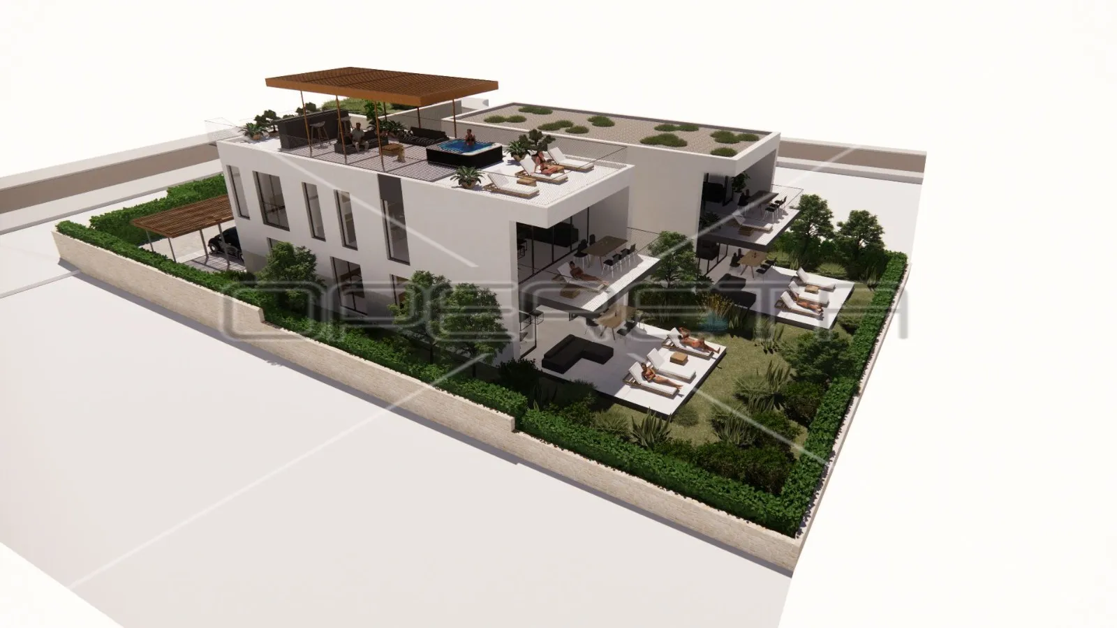 novogradnja - dvosoban stan u prizemlju, ii red do mora, 100 m2, ugljan, ugljan - slika 5