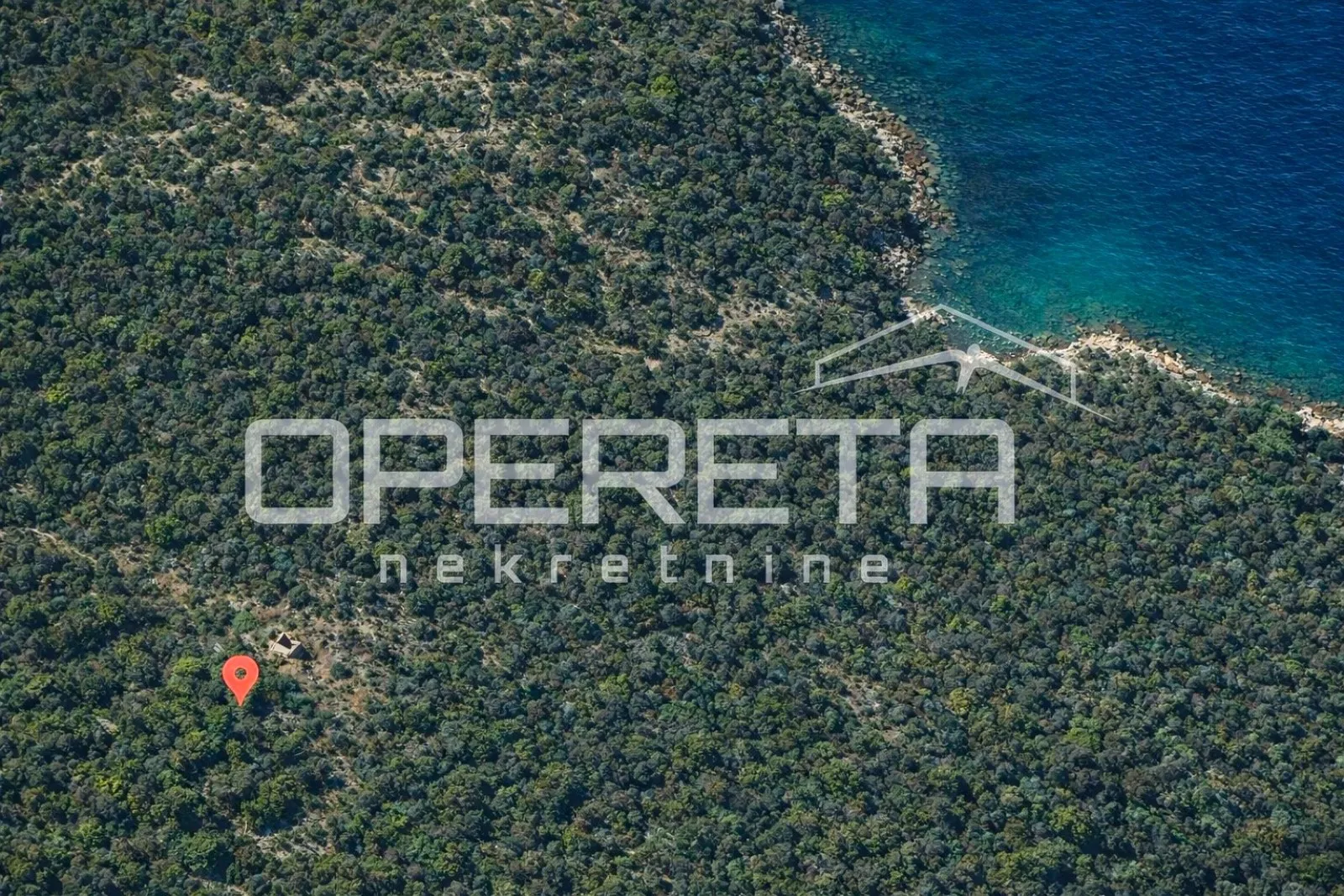 zemljište 2.126 m2 uz put, s ruševinom stare kućice, baćina - slika 6