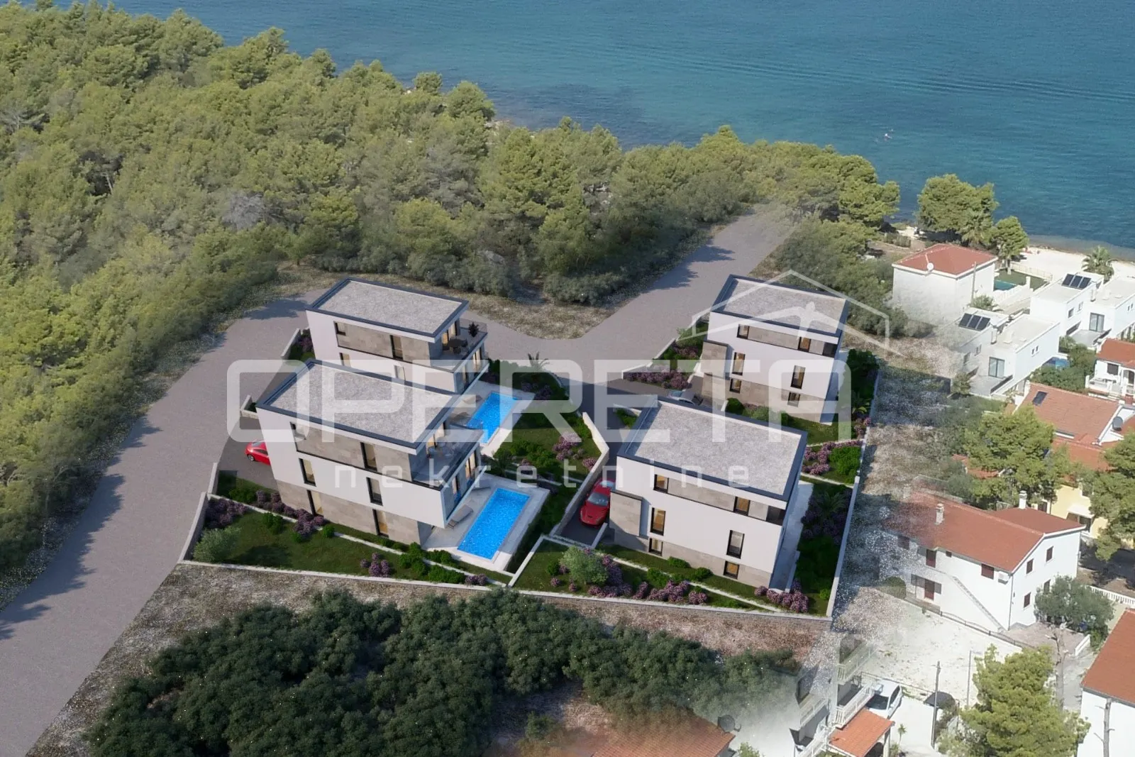 luksuzna vila v11 s bazenom i pogledom na more – čiovo, okrug gornji - slika 10
