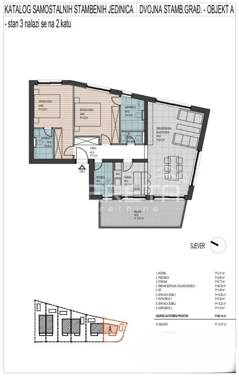 luksuzni penthouse na 70 m od mora – s3a – okrug donji, čiovo - slika 12