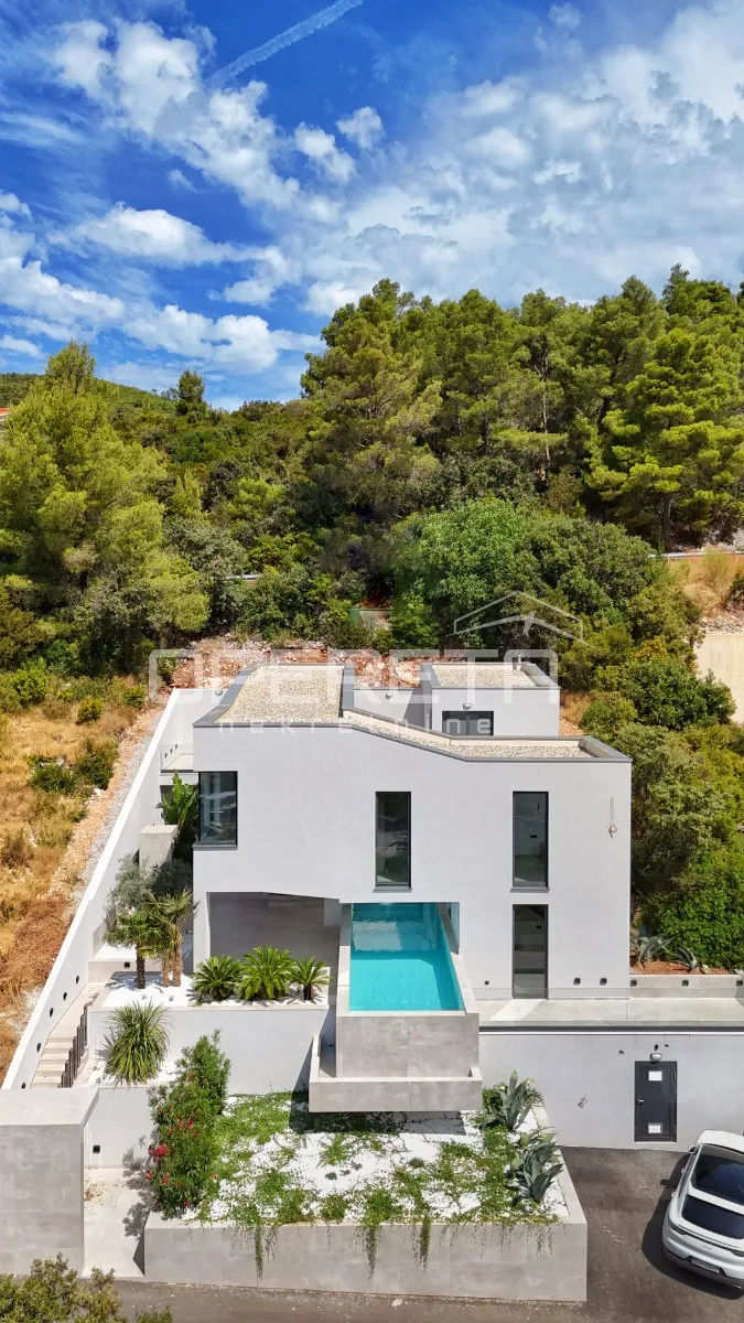 novoizgrađena dizajnerska vila s bazenom, brna, otok korčula - slika 15