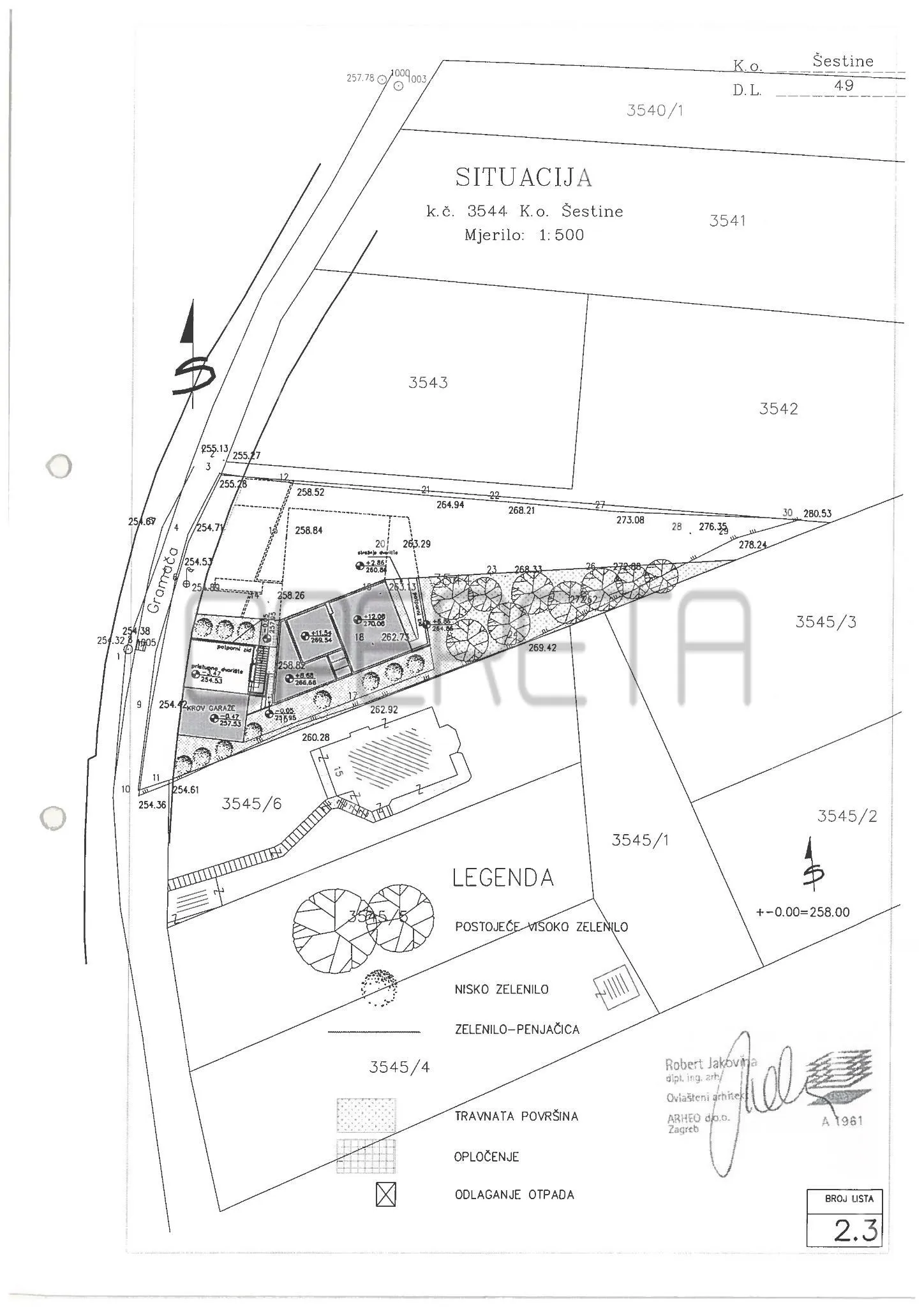 prodaja, građevinsko zemljište 1.313m2 sa građevinskom dozvolom za 2x450m2, gram - slika 9