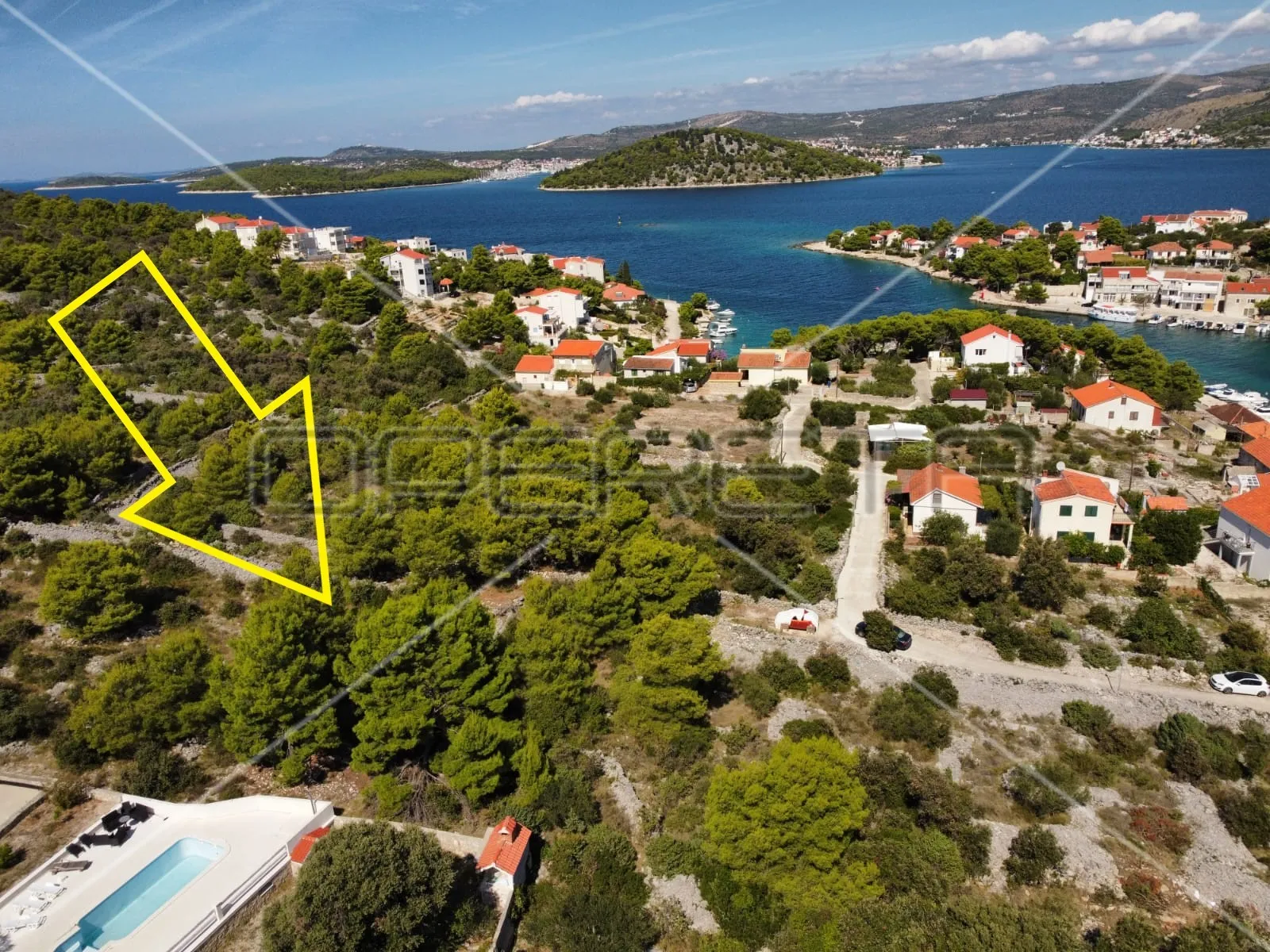 građevinsko zemljište u ražnju, 130 m od mora - slika 3