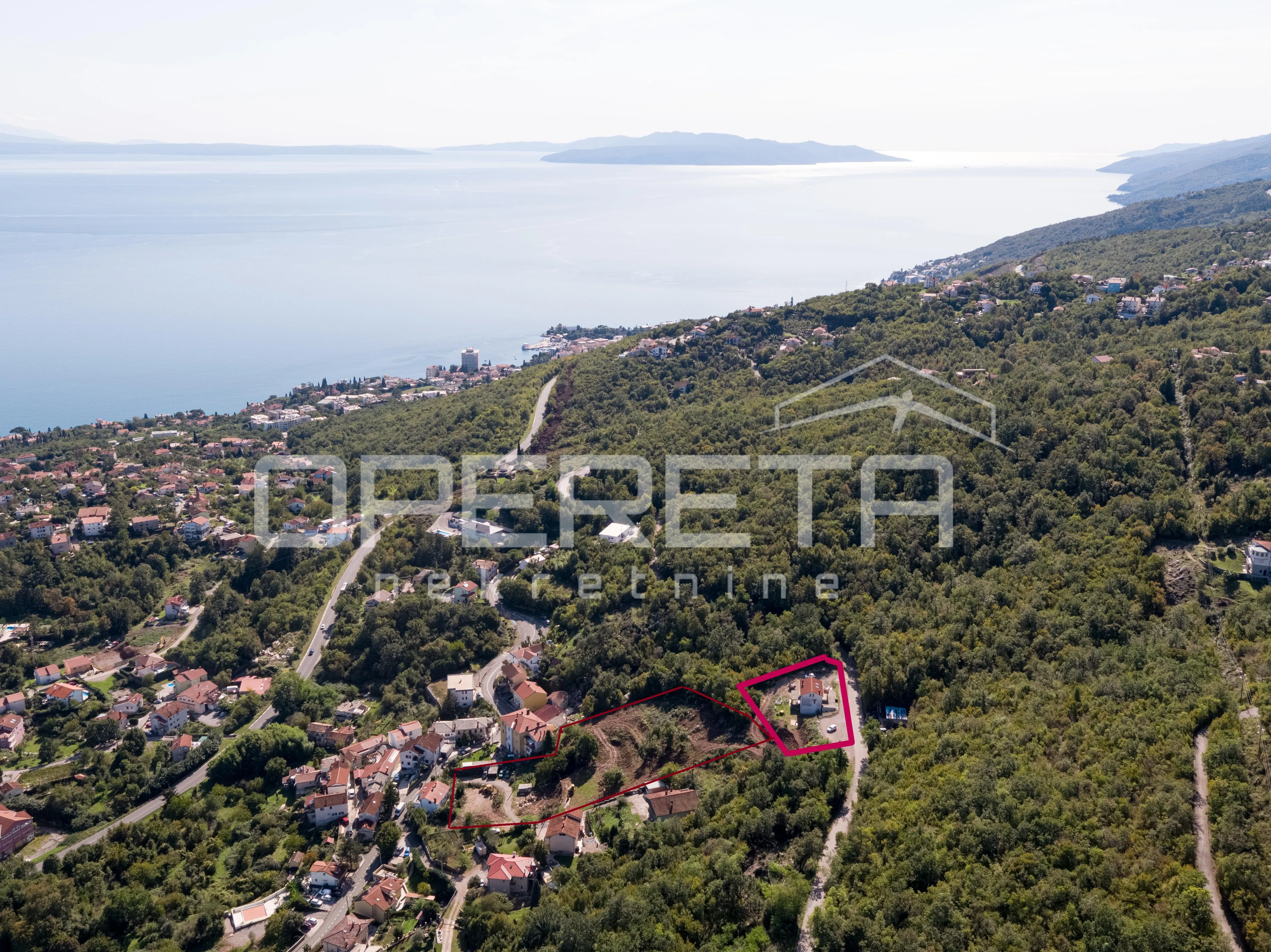 atraktivno građevinsko zemljište 982 m² s pogledom na more blizu opatije - slika 4