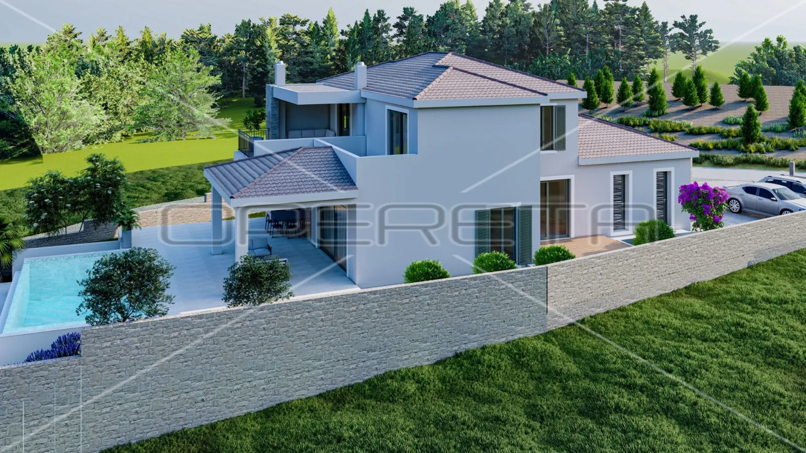 vila s infinity bazenom i pogledom na more - slika 3