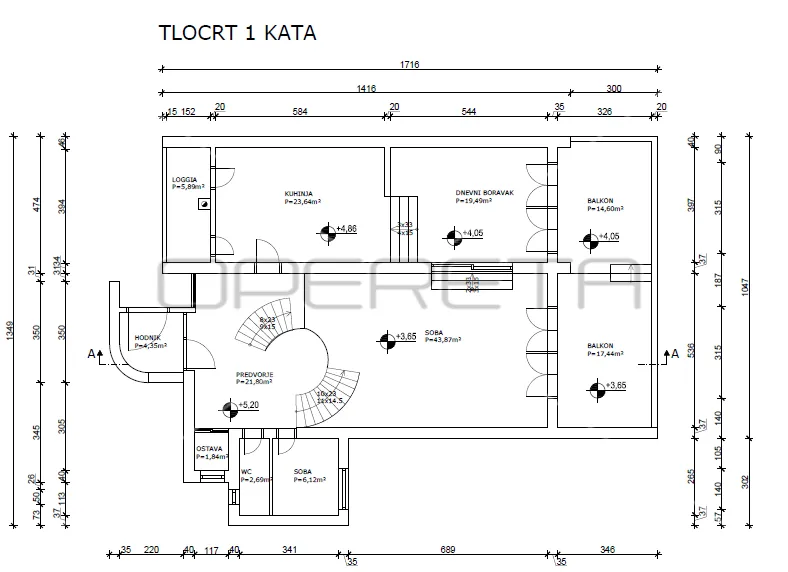 poslovno stambeni objekt u splitu, površine 710m2 - slika 27