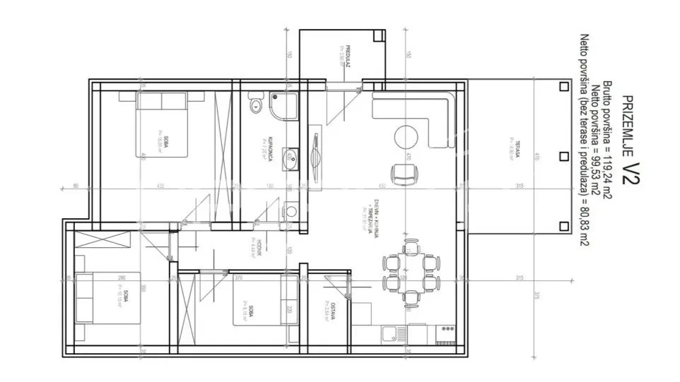 građevinsko zemljište s projektom, 1573m2- bilice - slika 13